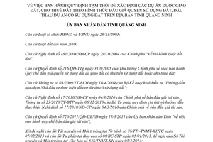 Quyết định 999/2013/QĐ-UBND xác định dự án được giao đất theo đấu giá Quảng Ninh