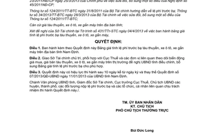 Quyết định 14/2013/QĐ-UBND giá tính lệ phí trước bạ xe ô tô gắn máy Nam Định