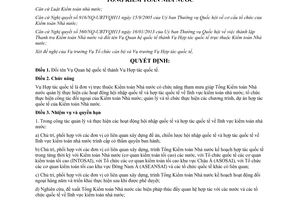 Quyết định 383/QĐ-KTNN năm 2013 đổi tên Vụ Quan hệ quốc tế