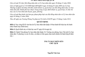 Quyết định 01/2013/QĐ-UBND công bố văn bản hết hiệu lực thi hành quận 10 TPHCM