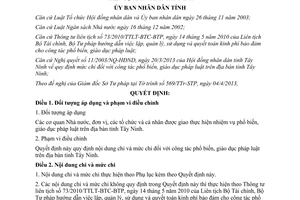 Quyết định số 14/2013/QĐ-UBND quy định mức chi công tác pháp luật tỉnh Tây Ninh