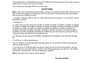 Quyết định 759/QĐ-BTC năm 2013 đính chính Thông tư 08/2013/TT-BTC kế toán nhà