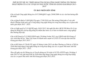 Quyết định 697/QĐ-UBND 2013 ứng dụng Công nghệ thông tin cơ quan Nhà nước