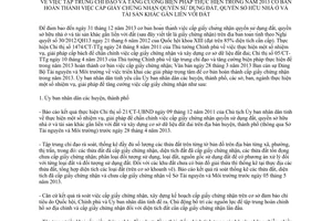 Chỉ thị 04/CT-UBND 2013 tăng cường biện pháp cấp giấy chứng nhận quyền sử dụng đất Hòa Bình