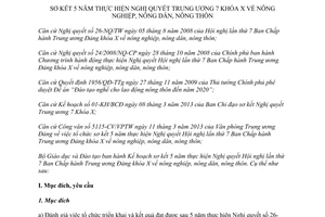 Kế hoạch 499/KH-BGDĐT sơ kết 5 năm thực hiện Nghị quyết về nông nghiệp