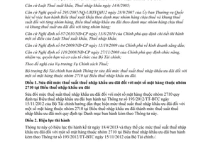 Thông tư 43/2013/TT-BTC sửa đổi mức thuế suất thuế nhập khẩu ưu đãi nhóm 2710