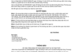 Quyết định 2564/QĐ-BCT năm 2013 áp dụng biện pháp tự vệ tạm thời