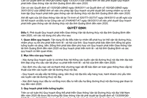 Quyết định 922/QĐ-UBND 2013 Quy hoạch Giao thông Vận tải đường thủy nội địa Quảng Bình