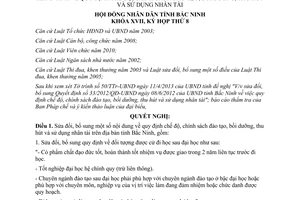 Nghị quyết 83/2013/NQ-HĐND17 sửa đổi đào tạo thu hút nhân tài Bắc Ninh