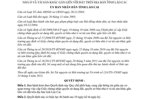 Quyết định 08/2013/QĐ-UB phối hợp cấp Giấy chứng nhận quyền sử dụng đất Lào Cai