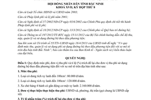 Nghị quyết 78/2013/NQ-HĐND17 mức thu phí sử dụng đường bộ đối với xe mô tô