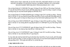 Kế hoạch 35/KH-UBND 2013 tuyên truyền phổ biến pháp luật người lao động người sử dụng lao động Hậu Giang