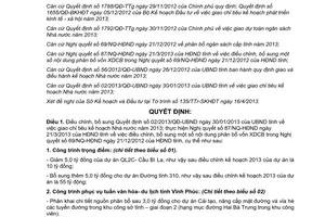 Quyết định 08/2013/QĐ-UBND giao điều chỉnh chỉ tiêu kế hoạch Nhà nước năm 2013 Vĩnh Phúc