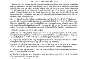 Chỉ thị 13/2013/CT-UBND theo dõi tình hình thi hành pháp luật Thừa Thiên Huế