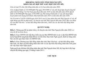 Nghị quyết 04/2013/NQ-HĐND phát triển y tế chuyên sâu Thái Nguyên