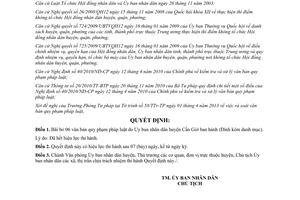 Quyết định 01/2013/QĐ-UBND bãi bỏ văn bản quy phạm đã hết hiệu lực Cần Giờ