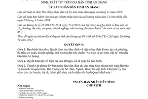 Quyết định 07/2013/QĐ-UBND Quy định công nhận đạt tiêu chuẩn an ninh trật tự