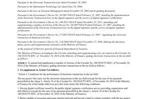 Circular No. 35/2013/TT-BTC amending and supplementing a number of articles