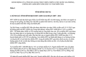 Kế hoạch 72/KH-UBND thực hiện Chiến lược quốc gia phòng chống HIVAIDS 2020 2030 Hà Giang