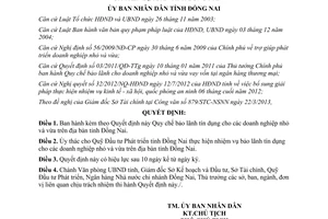 Quyết định 21/2013/QĐ-UBND Bảo lãnh tín dụng doanh nghiệp nhỏ và vừa Đồng Nai