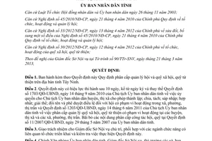 Quyết định 11/2013/QĐ-UBND quản lý hội và quỹ xã hội quỹ từ thiện Tây Ninh