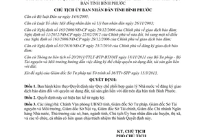Quyết định 499/QĐ-UBND năm 2013 đăng ký giao dịch bảo đảm Bình Phước
