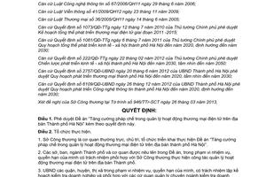 Quyết định số 2442/QĐ-UBND năm 2014 phê duyệt đề án thương mại điện tử Hà Nội