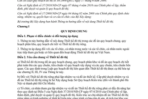 Thông tư 06/2013/TT-BXD hướng dẫn nội dung Thiết kế đô thị