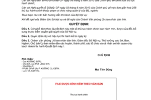 Quyết định 487/QĐ-UBND năm 2013 thủ tục hành chính Sở Nội vụ tỉnh Hà Nam