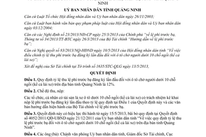Quyết định 1238/2013/QĐ-UBND tỷ lệ thu lệ phí trước bạ ô tô đăng ký lần đầu