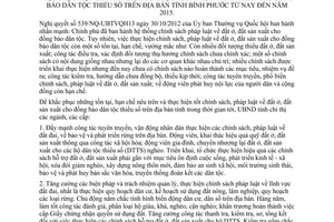 Chỉ thị 07/2013/CT-UBND Thực hiện Nghị quyết 539/NQ-UBTVQH13 Bình Phước