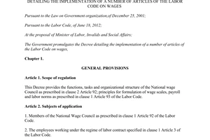 Decree No. 49/2013/ND-CP detailing the implementation of a number of articles