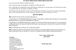 Quyết định 07/2013/QĐ-UBND bãi bỏ văn bản quy phạm pháp luật Thái Nguyên