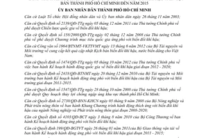 Quyết định 2484/QĐ-UBND 2013 Kế hoạch ứng phó với biến đổi khí hậu thành phố HCM