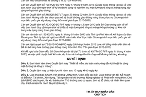 Quyết định 13/2013/QĐ-UBND mẫu dự toán kỹ thuật thi công mặt đường Phú Yên