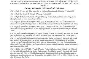 Quyết định 2540/QĐ-UBND 2013 điều chỉnh quy hoạch Khu đô thị mới Thủ Thiêm