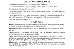 Quyết định 11/2013/QĐ-UBND tổ chức tuyển dụng công chức xã Quảng Trị