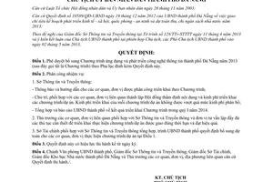 Quyết định 3310/QĐ-UBND năm 2013 ứng dụng phát triển công nghệ thông tin Đà Nẵng