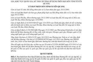 Quyết định 05/2013/QĐ-UBND khen thưởng tập thể cá nhân đạt thành tíchTuyên Quang