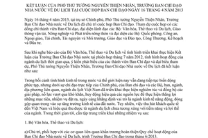 Thông báo 197/TB-VPCP kết luận của Phó Thủ tướng Nguyễn Thiện Nhân