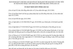 Quyết định 12/2013/QĐ-UBND Quy chế đấu giá quyền sử dụng đất để giao đất cho thuê Lào Cai