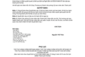 Quyết định 3210/QĐ-UBND năm 2013 công bố thủ tục hành của Sở Công thương Hà Nội