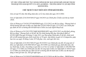 Quyết định 1212/QĐ-UBND năm 2013 thủ tục hành chính Sở Lao động tỉnh Khánh Hòa