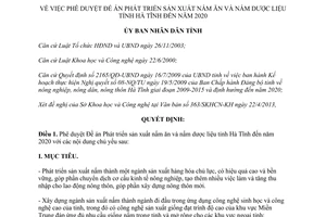 Quyết định 1453/QĐ-UBND 2013 phê duyệt Đề án phát triển sản xuất nấm ăn dược liệu Hà Tĩnh 2020