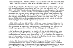 Thông báo 198/TB-VPCP ý kiến chỉ đạo của Phó Thủ tướng Nguyễn Thiện Nhân