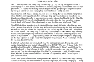 Chỉ thị 15/2013/CT-UBND tăng cường công tác phòng cháy và chữa cháy Bà Rịa-Vũng Tàu