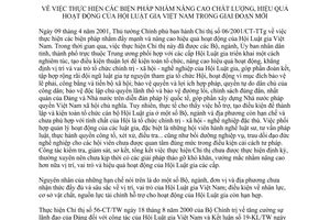 Chỉ thị 08/CT-TTg năm 2013 nâng cao chất lượng hoạt động của Hội Luật gia