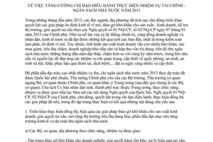 Chỉ thị 09/CT-TTg năm 2013 tăng cường chỉ đạo nhiệm vụ tài chính ngân sách
