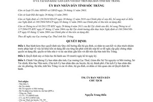 Quyết định 15/2013/QĐ-UBND kê khai từng lần phát sinh đề nghị cấp giấy chứng nhận quyền sử dụng Sóc Trăng