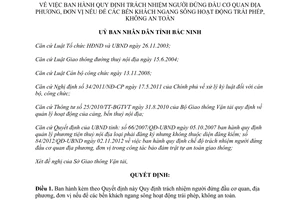 Quyết định 200/2013/QĐ-UBND trách nhiệm người đứng đầu bến khách ngang sông không an toàn Bắc Ninh